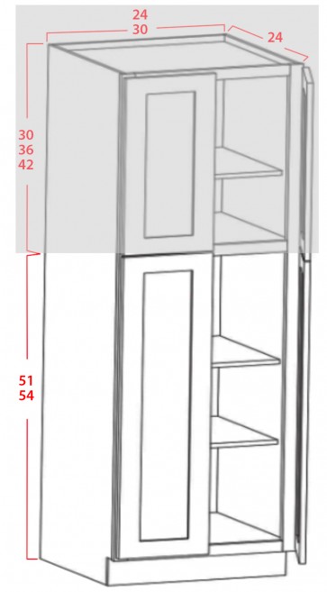 Bottom Utility Cabinets - 4 Doors