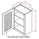 Glass Door For 42" High Wall Cabinets - Single Door