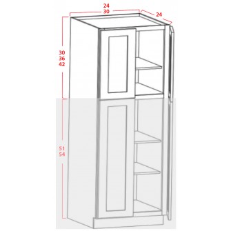 Upper Utility Cabinets - 4 Doors
